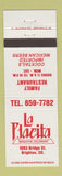 Matchbook Cover - La Placita Mexican Restaurant Brighton Colorado