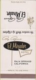 Matchbook Cover - Ray Ryan's El Mirador Palm Springs CA 30 Strike