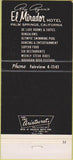 Matchbook Cover - Ray Ryan's El Mirador Palm Springs CA 30 Strike
