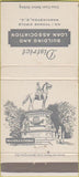 Matchbook Cover - District Building Loan Washington DC 30 Strike