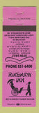 Matchbook Cover - Rikshaw Inn West Bloomfield Township MI