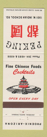 Matchbook Cover - Peking Chinese Restaurant Phoenix AZ