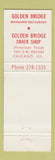 Matchbook Cover - Golden Bridge Chinese Restaurant Chicago IL