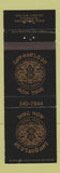 Matchbook Cover - Ding How Chinese Restaurant San Antonio TX