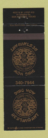 Matchbook Cover - Ding How Chinese Restaurant San Antonio TX