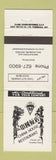 Matchbook Cover - China House Chinese Restaurant Wallaceburg ON
