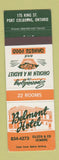 Matchbook Cover - Belmont Hotel Port Colborne ON Chinese Food
