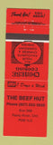 Matchbook Cover - The Beef Hut Rainy River ON Chinese