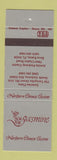 Matchbook Cover - Jasmine Chinese Restaurant Boca Raton FL North Andover MA