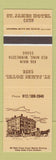 Matchbook Cover - St James Hotel Red Wing MN