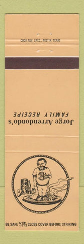 Matchbook Cover - Jorge Arrendondo's Mexican Restaurants Austin TX