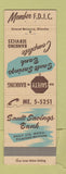 Matchbook Cover - Sault Savings Bank Sault Ste Marine MI Pickford