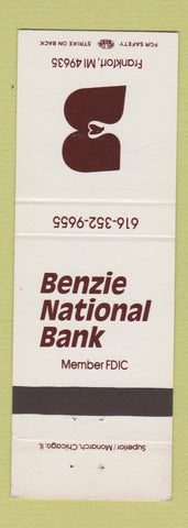 Matchbook Cover - Benzie National Bank Frankfort MI