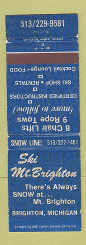 Matchbook Cover - Ski Mount Brighton MI WEAR