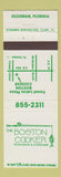 Matchbook Cover - Boston Cooker Restaurant Oldsmar FL