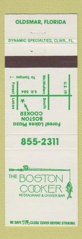 Matchbook Cover - Boston Cooker Restaurant Oldsmar FL