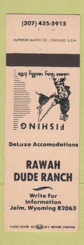Matchbook Cover - Rawah Dude Ranch Jelm WY