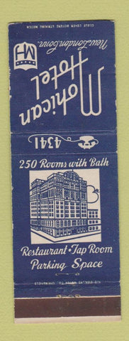 Matchbook Cover - Mohican Hotel New London CT