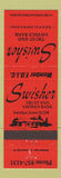 Matchbook Cover - Swisher Trust Savings Bank Swisher IA RED