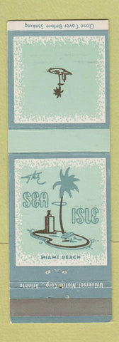 Matchbook Cover - The Sea Isle Miami Beach FL