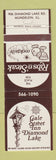 Matchbook Cover - Gale Street Inn Diamond Lake Mundelein IL