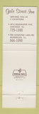 Matchbook Cover - Gale Street Inn Diamond Lake Mundelein IL