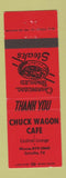 Matchbook Cover - Chuck Wagon Cafe Cotulla TX RED
