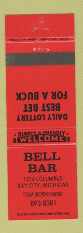 Matchbook Cover - Bell Bar Bay City MI