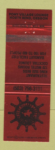 Matchbook Cover - Pony Village Lodge North Bend IN