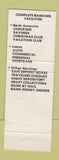 Matchbook Cover - Frederick County National Bank MD