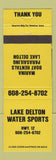 Matchbook Cover - Lake Delton Water Sports WI