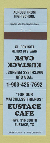 Matchbook Cover - Eustace Cafe TX