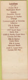 Matchbook Cover - Folsom Auto Supply Folsom CA