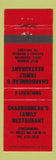 Matchbook Cover - Charbonneau's Family Restaurant West Branch Pinconning MI