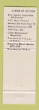 Matchbook Cover - Slisz Senator Election Albany NY