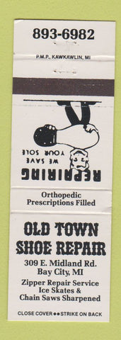 Matchbook Cover - Old Town Shoe Repair Bay City MI