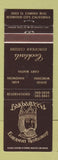 Matchbook Cover - Barbarossa European Restaurant Redwood City CA
