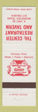 Matchbook Cover - Center Restaurant Tavern Muenster TX