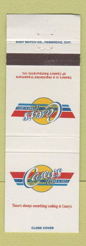 Matchbook Cover - Casey's Bar Grill WEAR