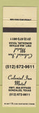 Matchbook Cover - Colonial Inn Motel Gonzales TX