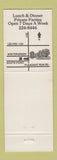 Matchbook Cover - Gardski's Restaurant Desoto TX WEAR