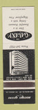 Matchbook Cover - Halaxy Restaurant Santa Ana CA