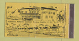 Matchbook Cover - Auberge Riviere Ouelle QC Motel YELLOW WORN 30 Strike