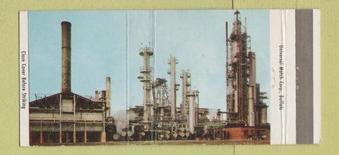 Matchbook Cover - Mobil oil gas refinery Buffalo NY 30 Strike