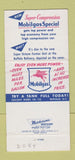 Matchbook Cover - Mobil oil gas refinery Buffalo NY 30 Strike