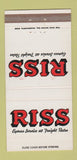 Matchbook Cover - Riss Trucking Freight 30 Strike