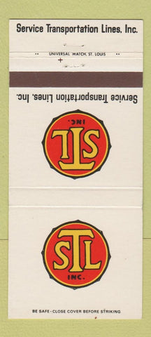 Matchbook Cover - STL Trucking Service Transport Lines IL 30 Strike