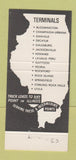 Matchbook Cover - STL Trucking Service Transport Lines IL 30 Strike
