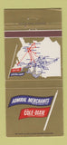 Matchbook Cover - Admiral Merchants Cole Dixie Motor Freight Trucking 30 Strike