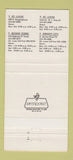 Matchbook Cover - Reliance Automotive Auto Truck Parts St Louis MO 30 Strike